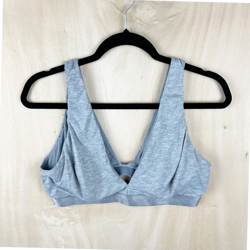 Victoria's‎ Secret Deep Plunge Gray Cotton Sports Bra – Size Unknown